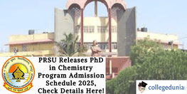 PRSU PhD in Chemistry Merit List Out